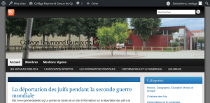 accueil du site du collège